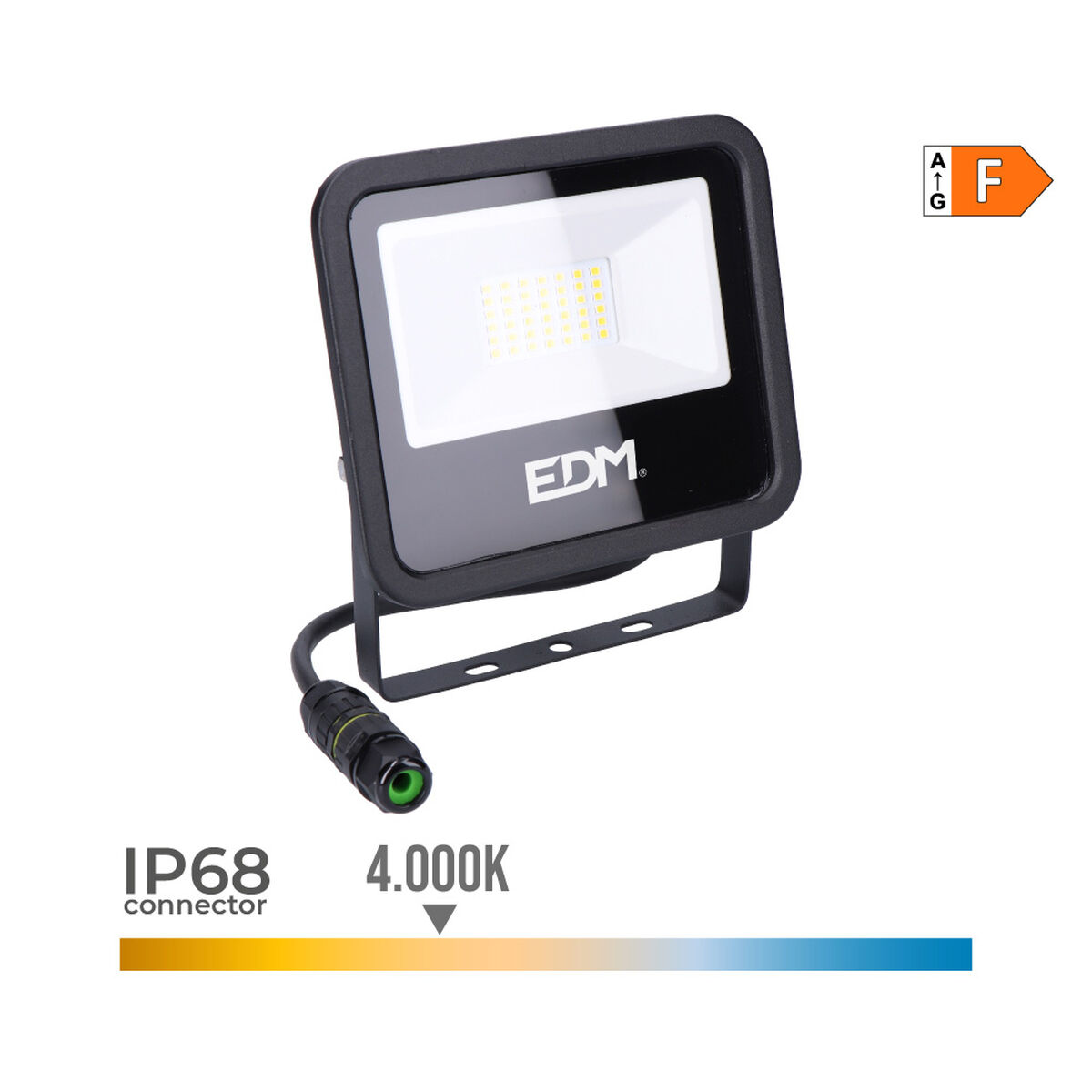 Reflektor projektor EDM 70407 Fekete F 30 W (4000 K)